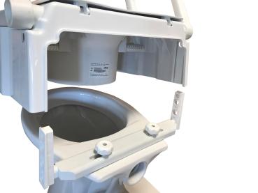 Drive Medical Toilettensitzerhöhung TSE120 PLUS mit Armlehnen und Deckel